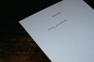 Image of a to-do list reading, "mostly procrastinate".